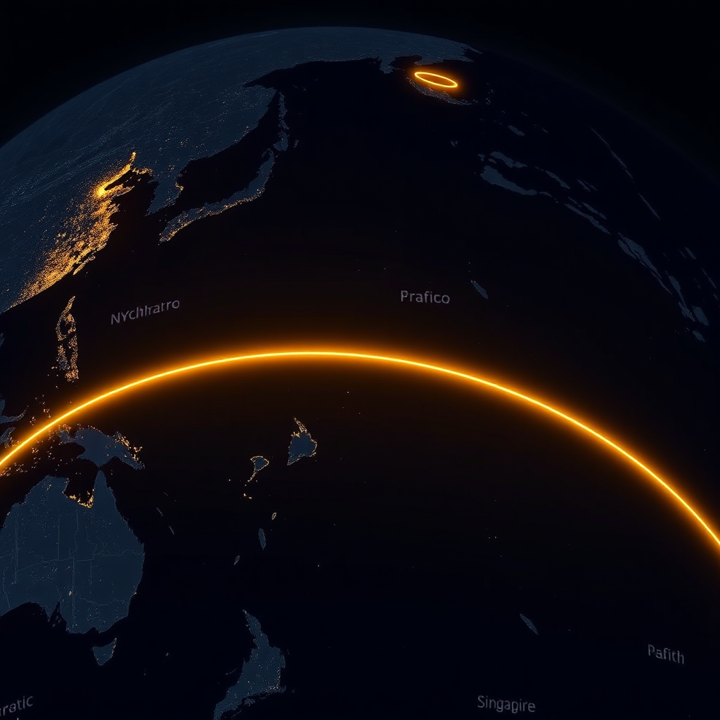 NYC to Singapore Route Map