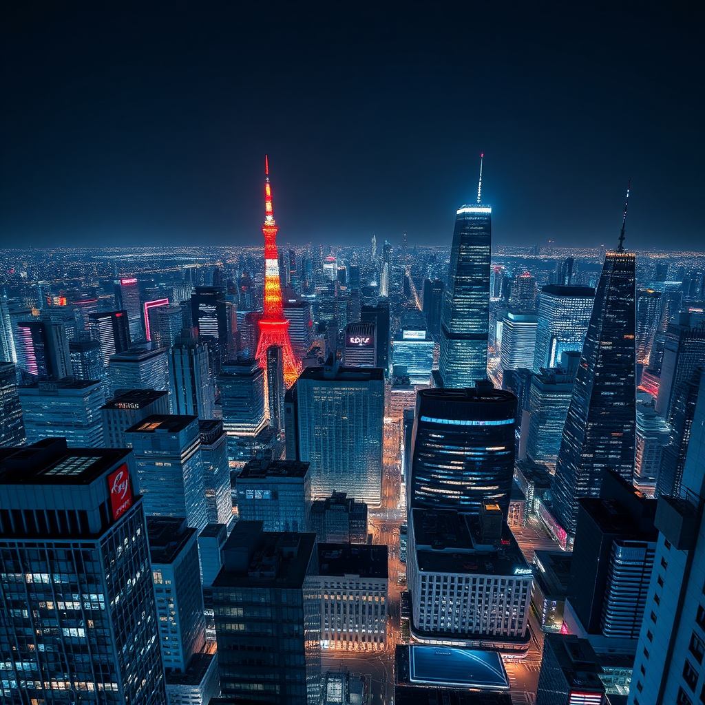 Tokyo Night Skyline