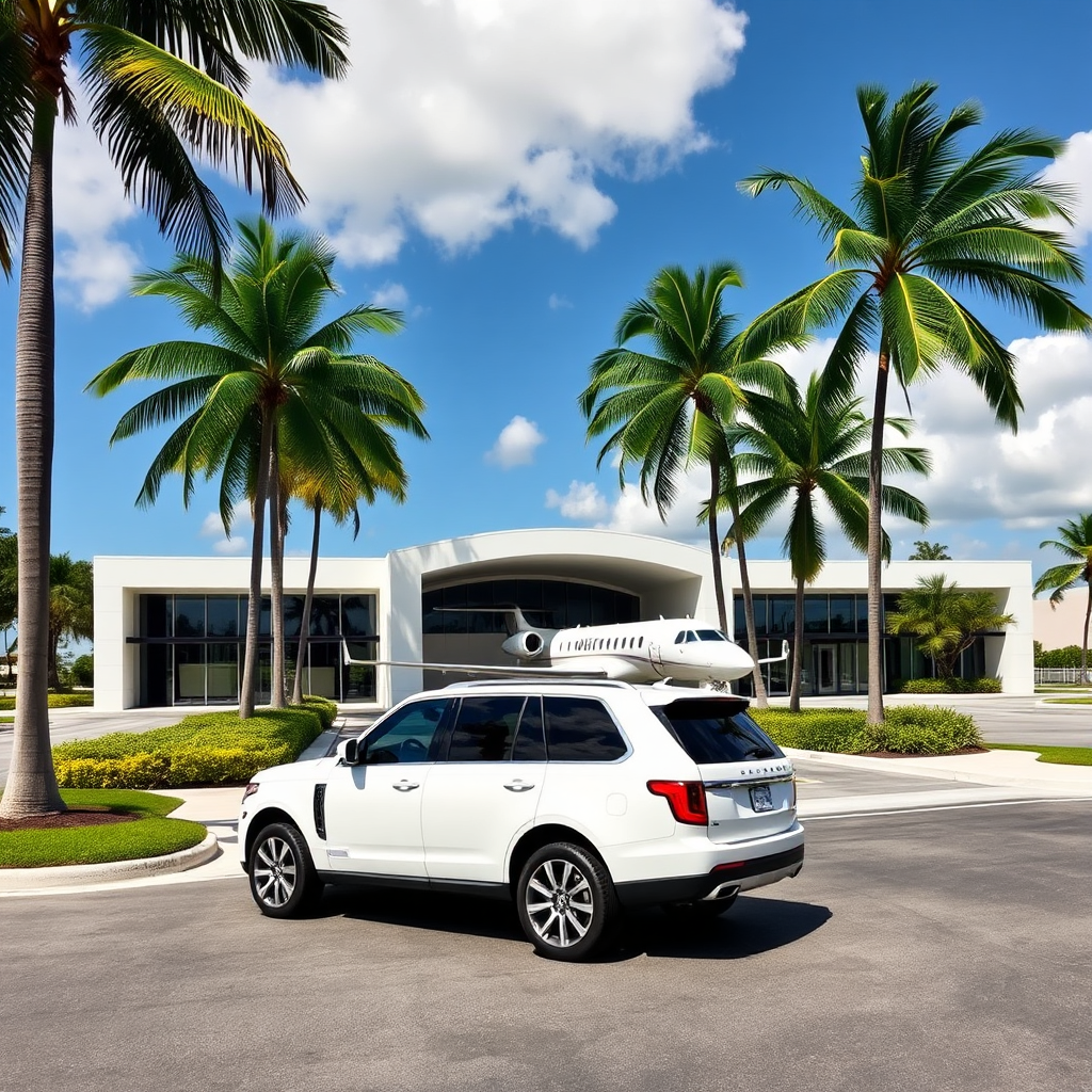 Arrival at Palm Beach private terminal