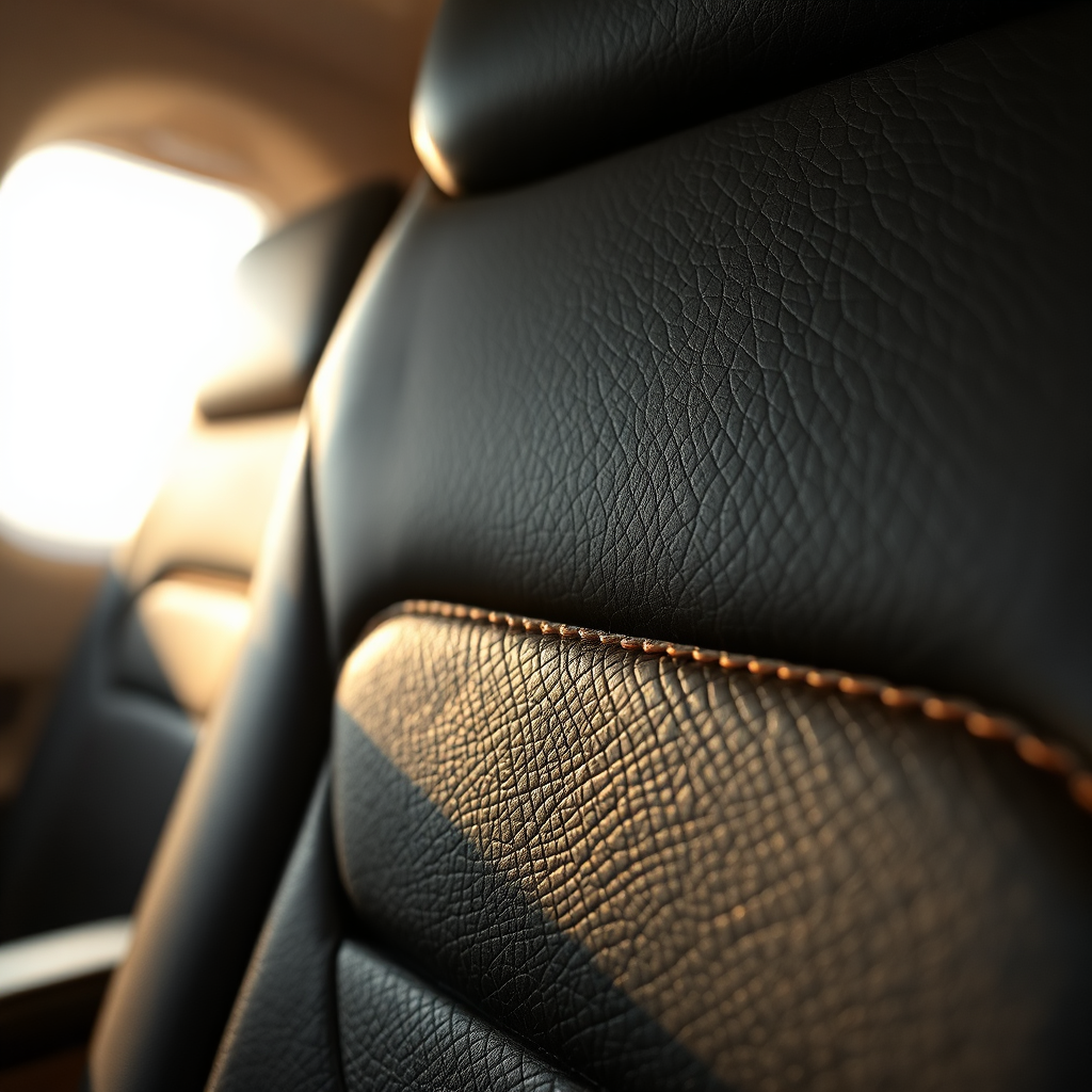 Luxury aircraft interior detail