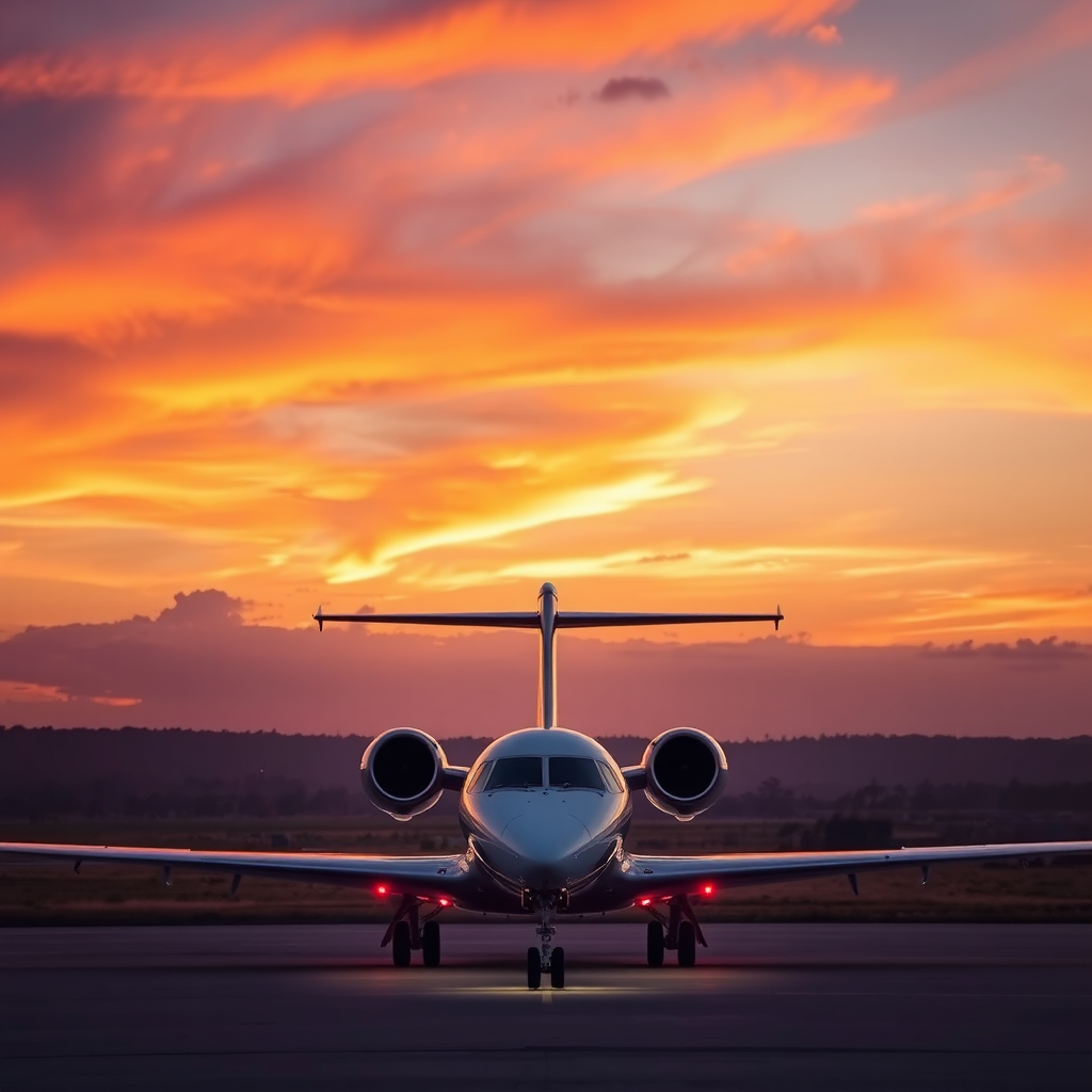 Boarding at sunset