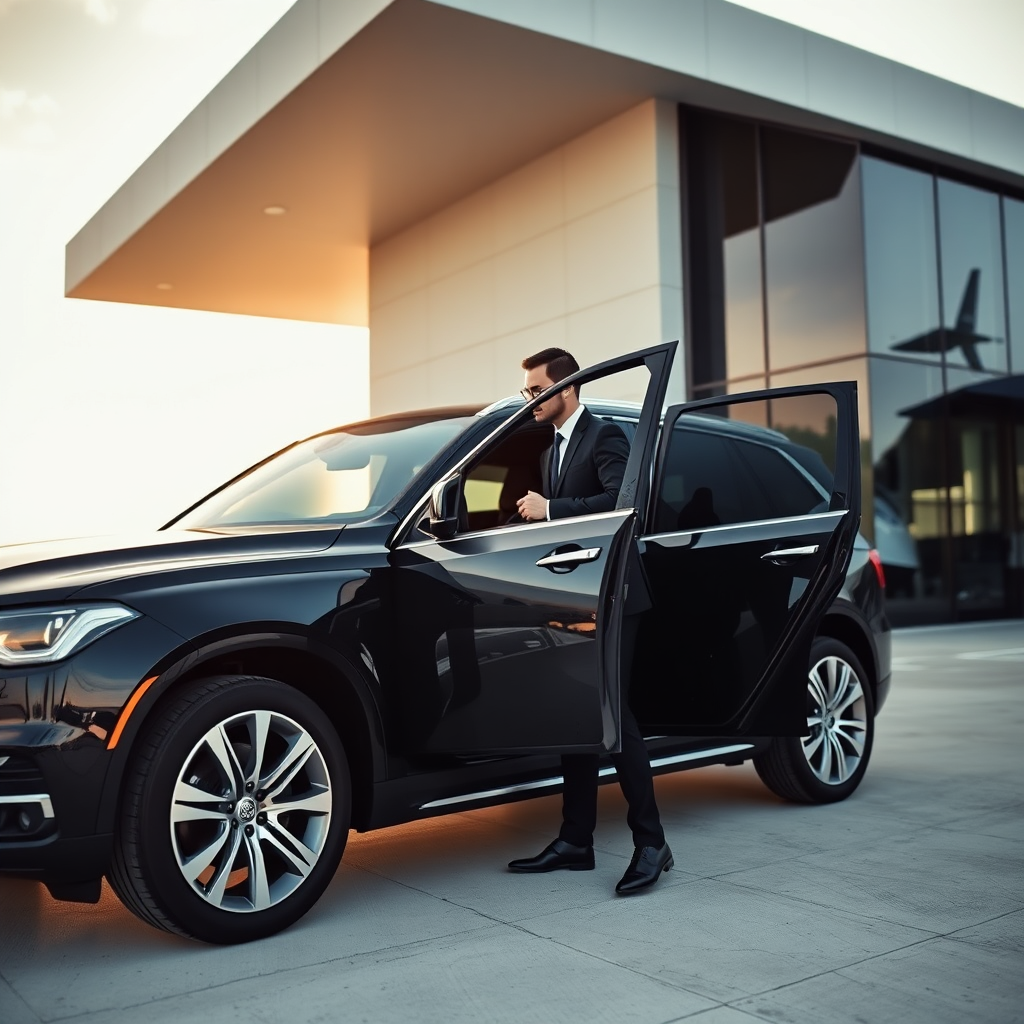 Chauffeur service at Palm Beach private terminal
