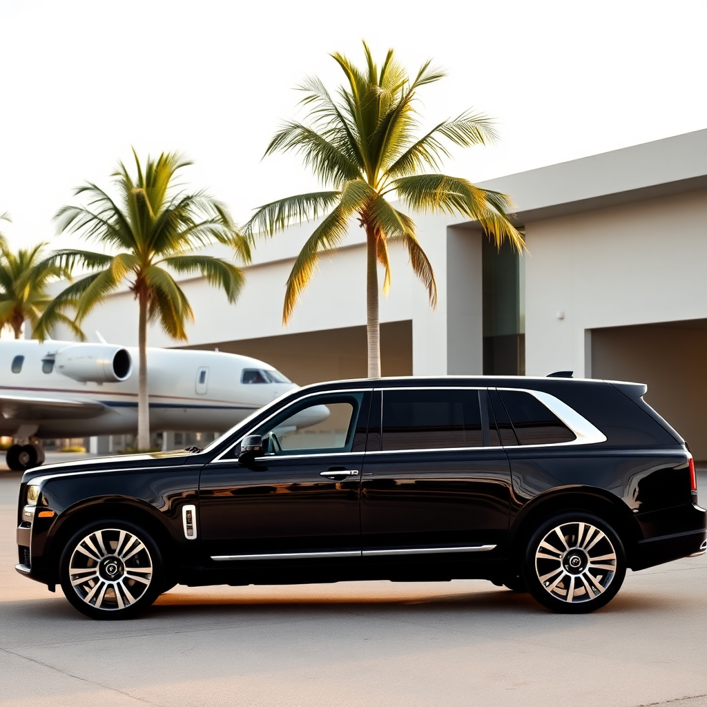 Arrival at Palm Beach private terminal