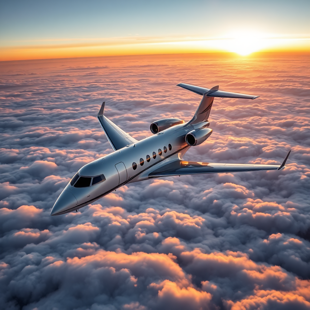 Long range private jet