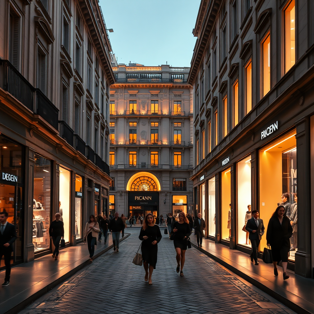 Milan fashion district