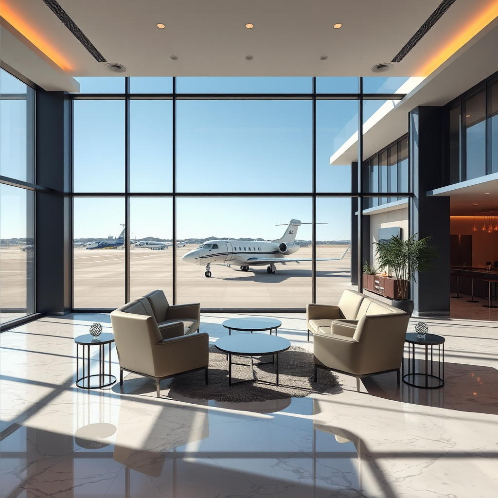 Luxury FBO lounge