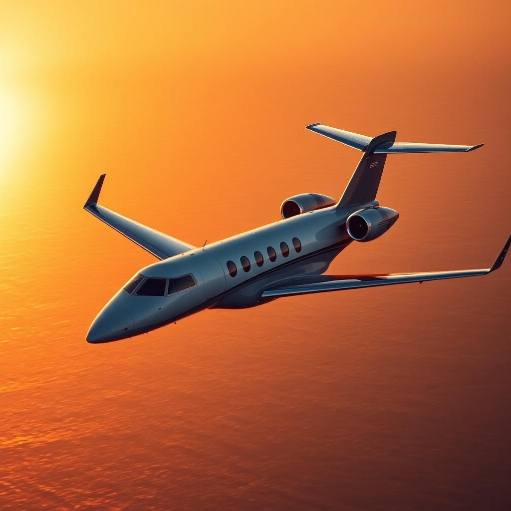 Super-midsize private jet