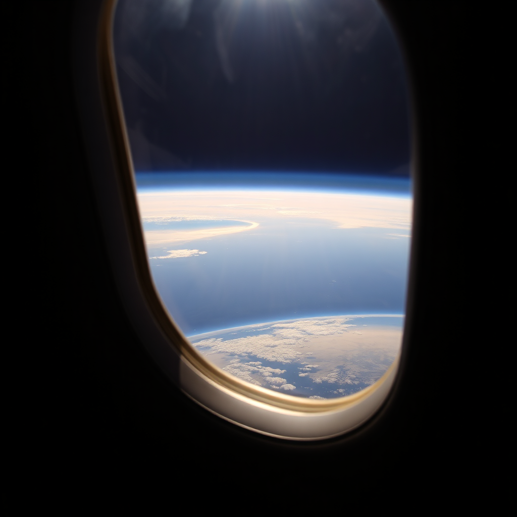 High Altitude Curvature of Earth View