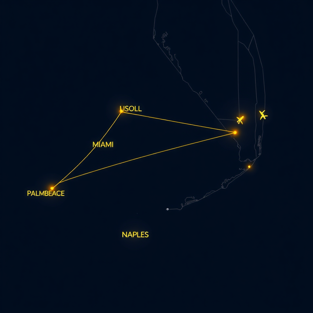 South Florida regional flight patterns