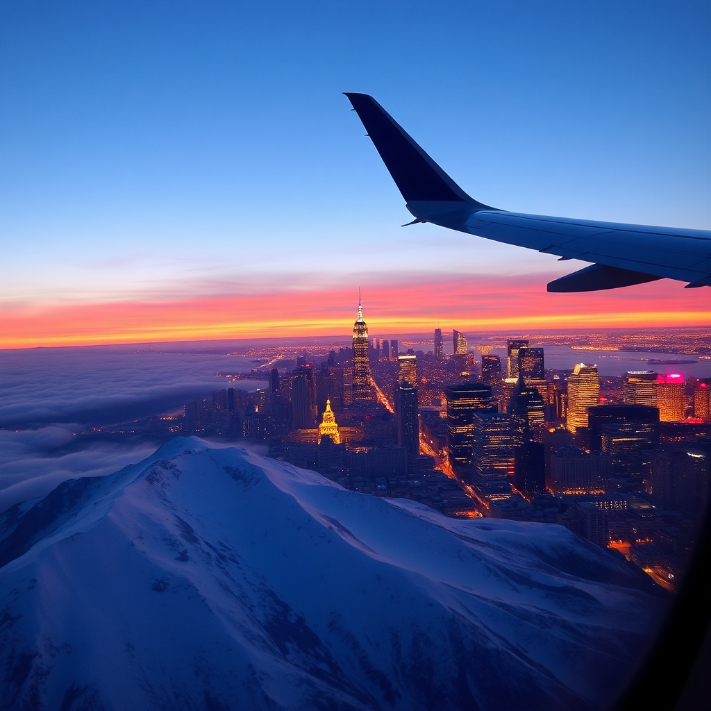 Mountain to City Aerial