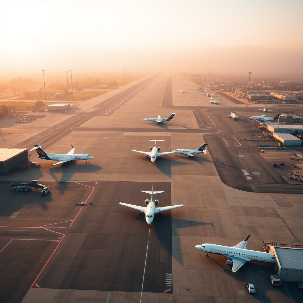 Aerial view of Van Nuys Airport
