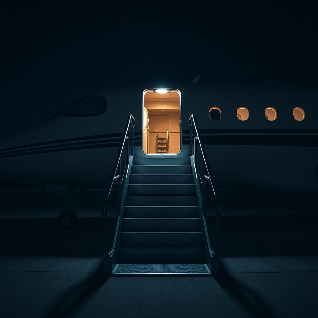 Aircraft boarding stairs