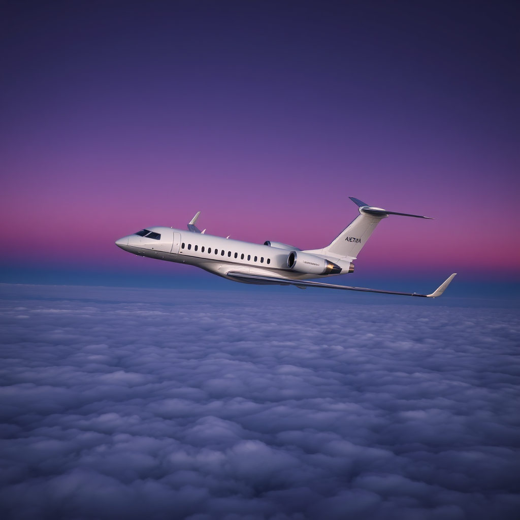 Long range private jet
