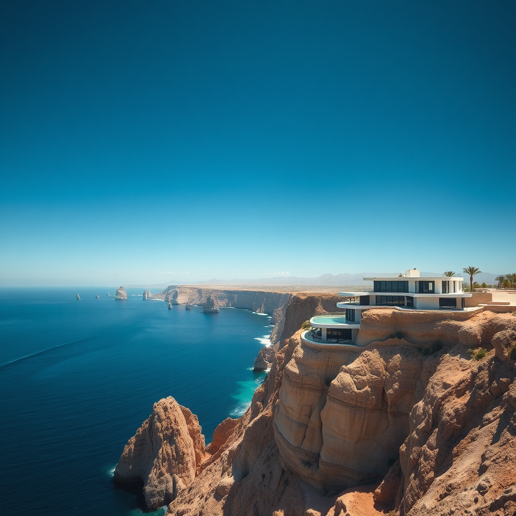 Aerial view of Cabo coastline