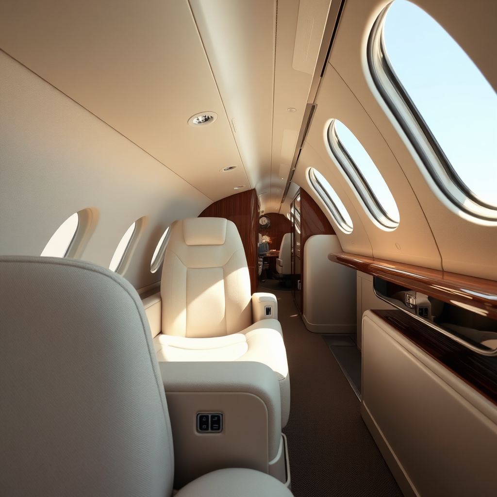 Jet interior detail fabric