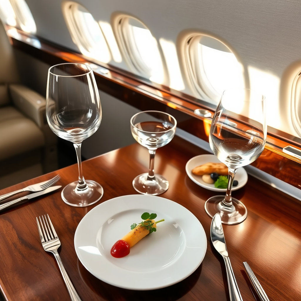 Fine dining inflight setup