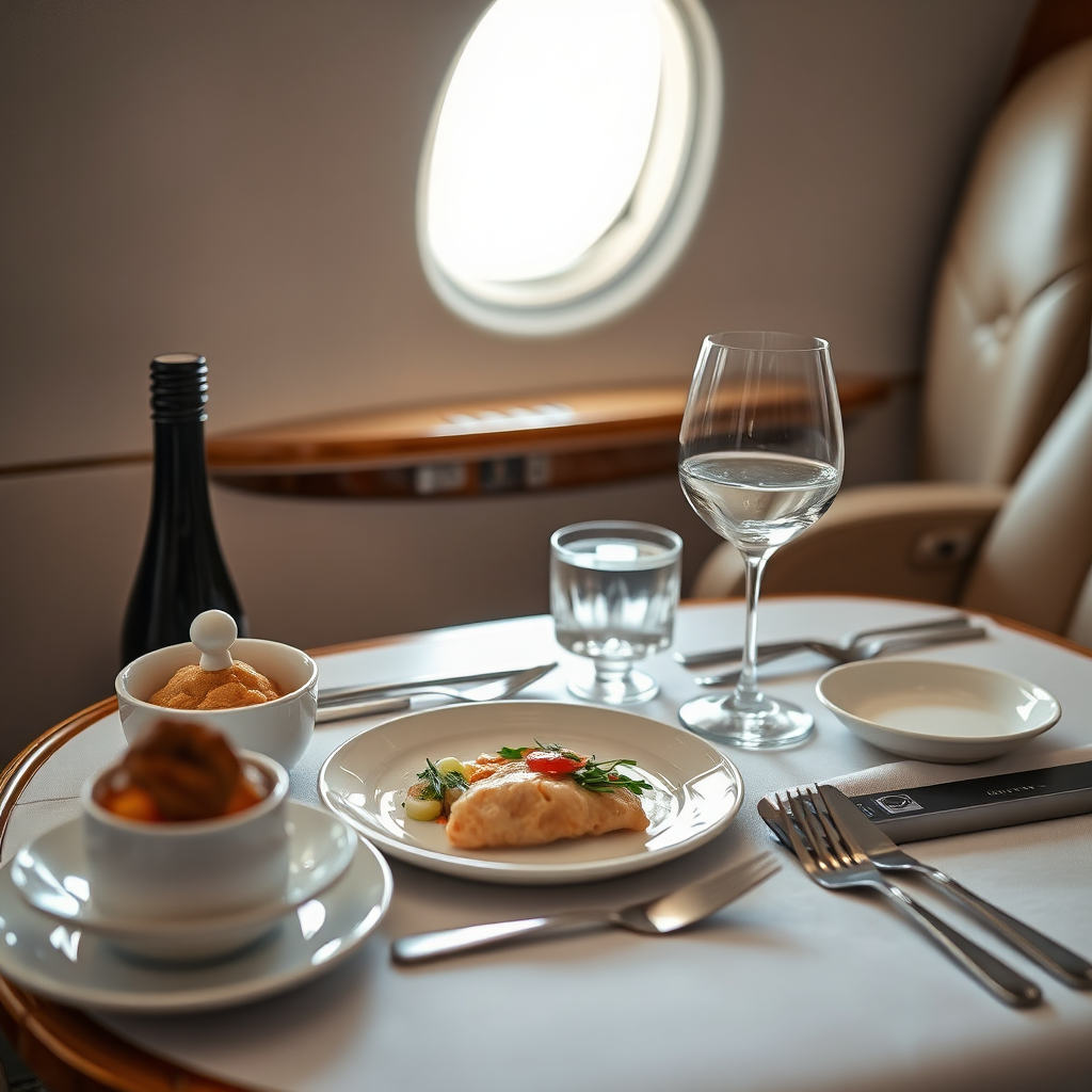Refined in-flight dining