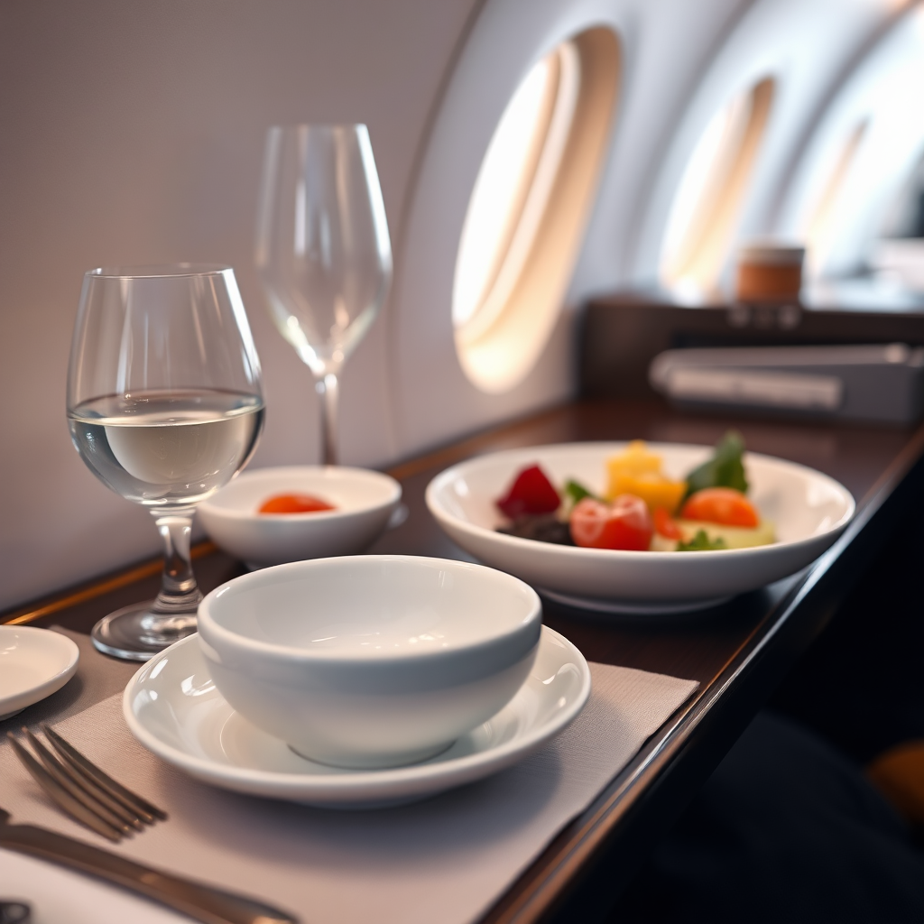 In-flight fine dining