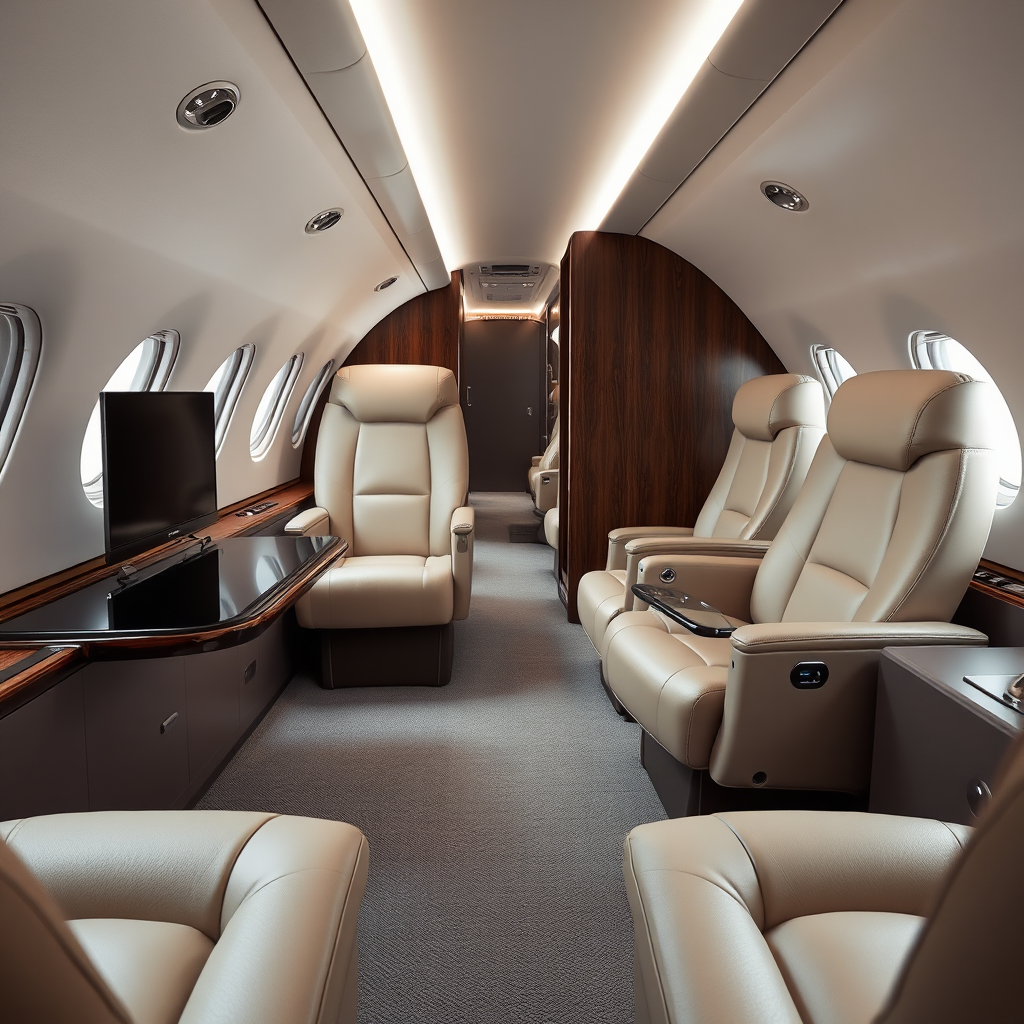 Executive private jet seating