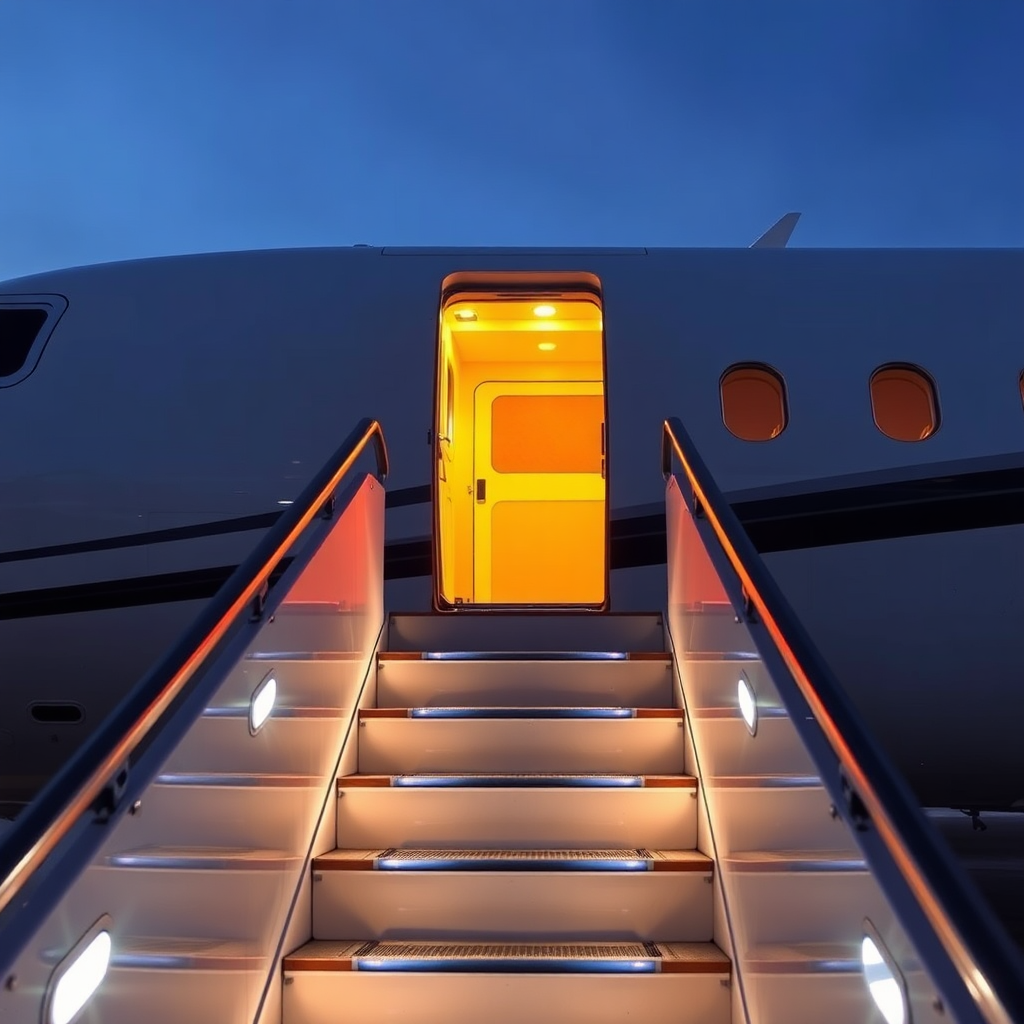 Jet boarding stairs