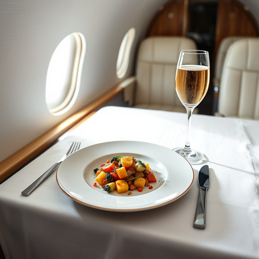 Fine dining inflight