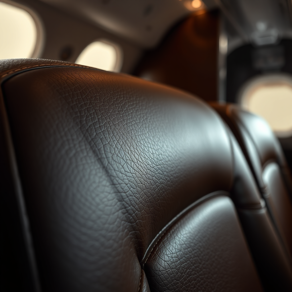 Premium leather cabin detail