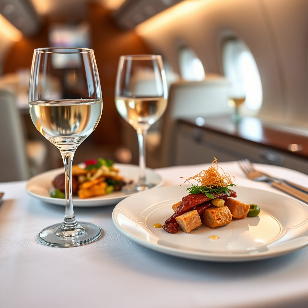 In-flight fine dining