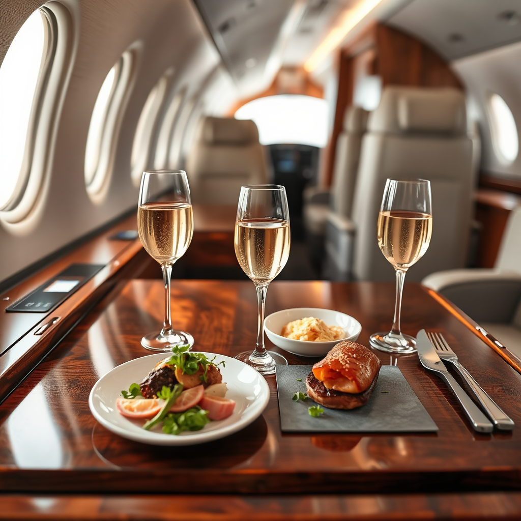 Premium inflight dining experience