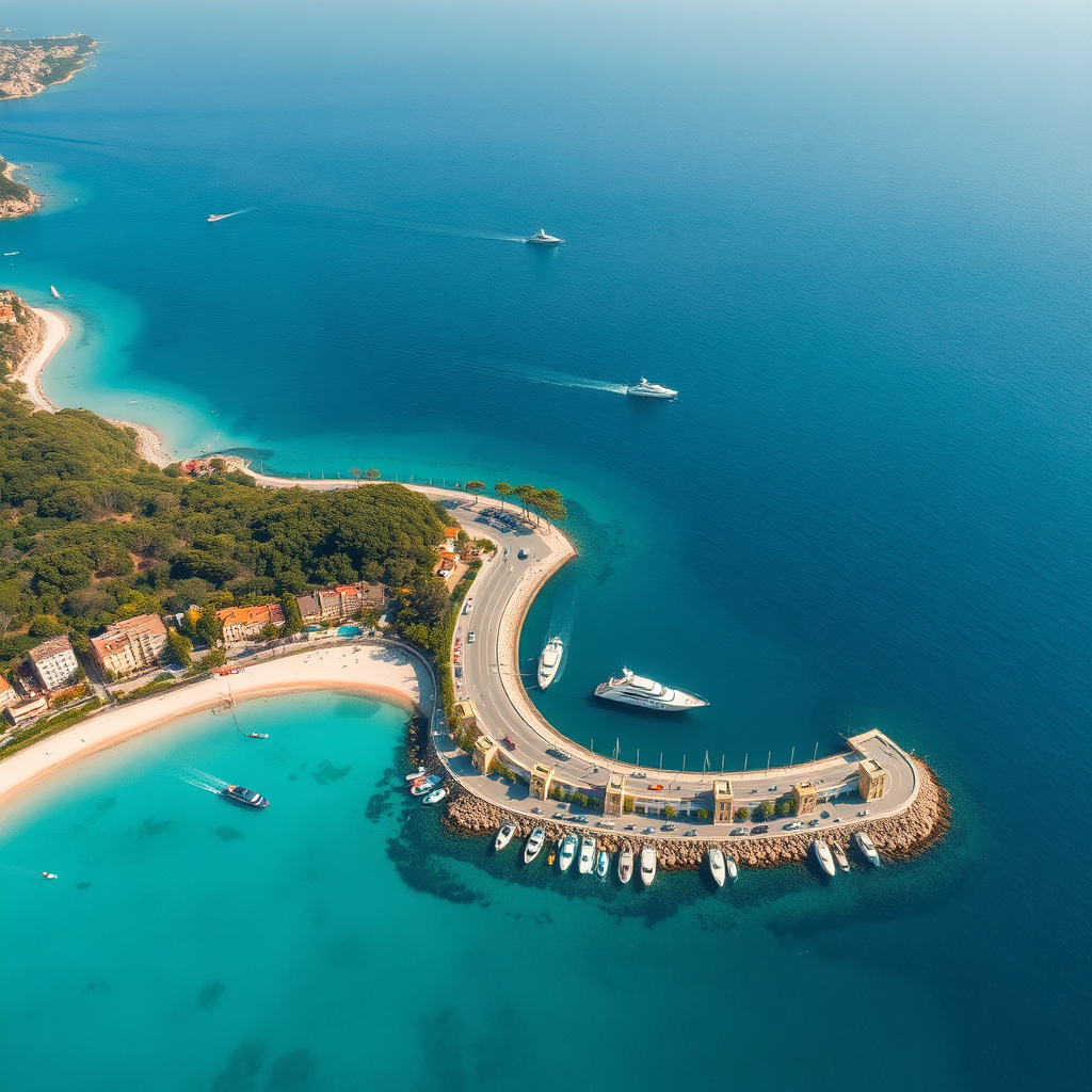 Nice Coastline Aerial