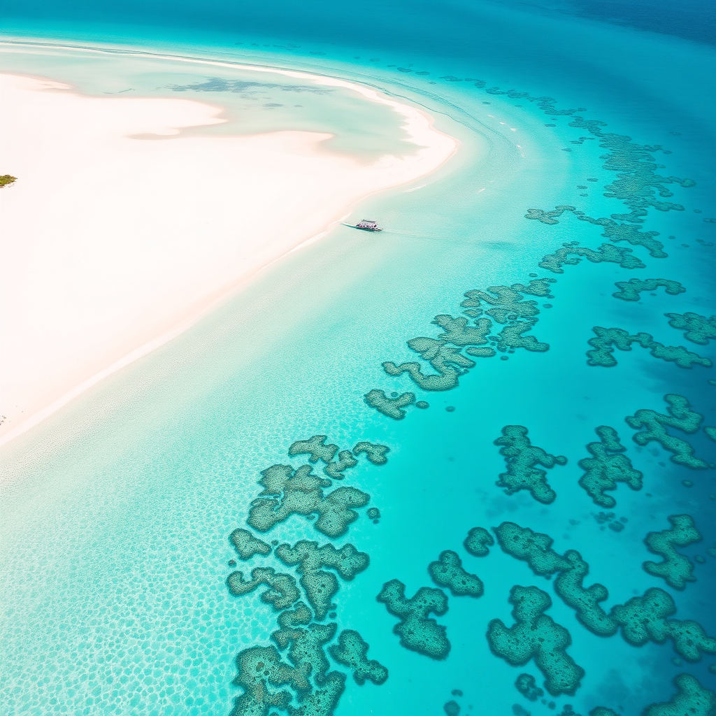 Aerial view of Turks and Caicos