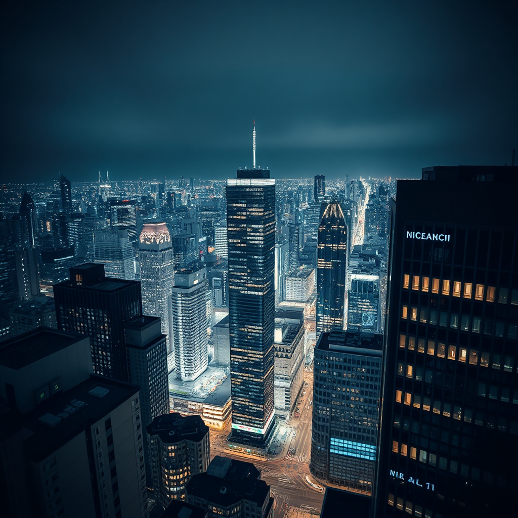 Tokyo skyline at night