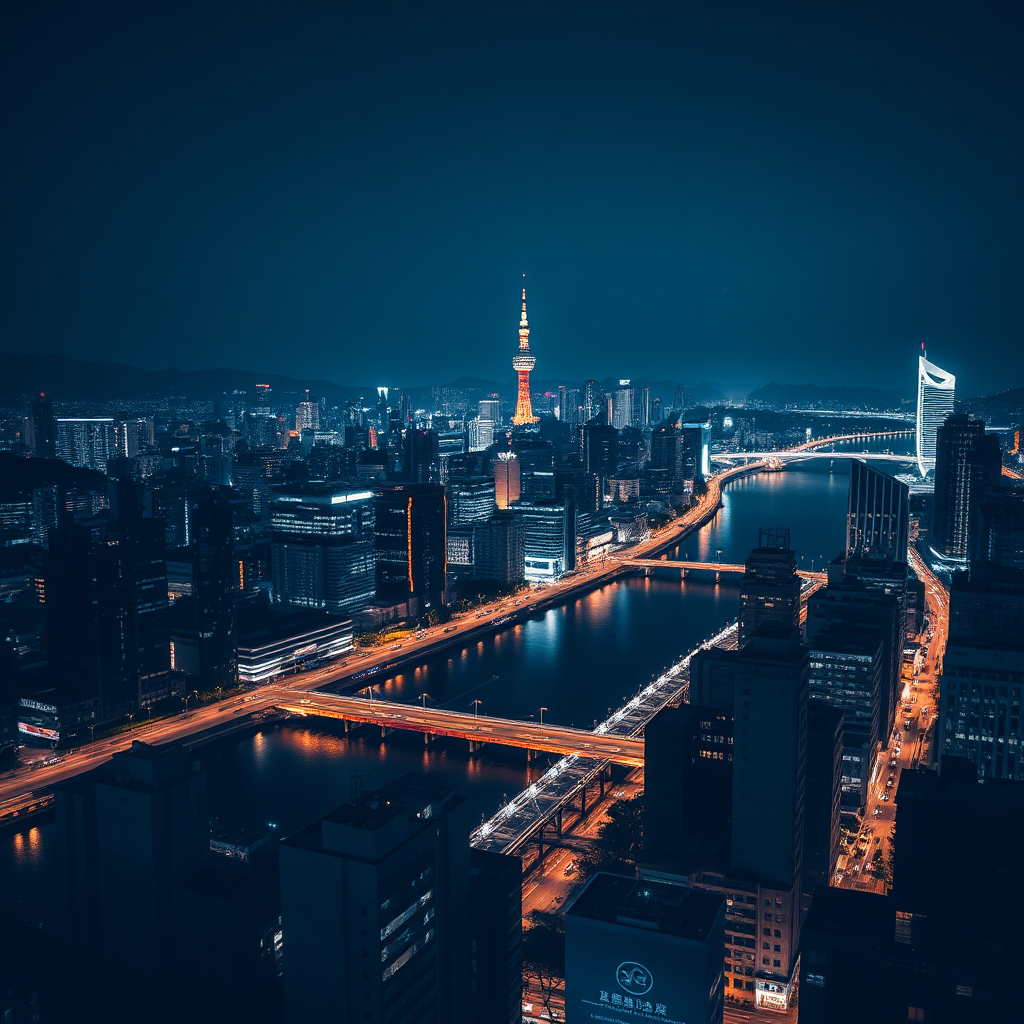 Seoul Night Skyline