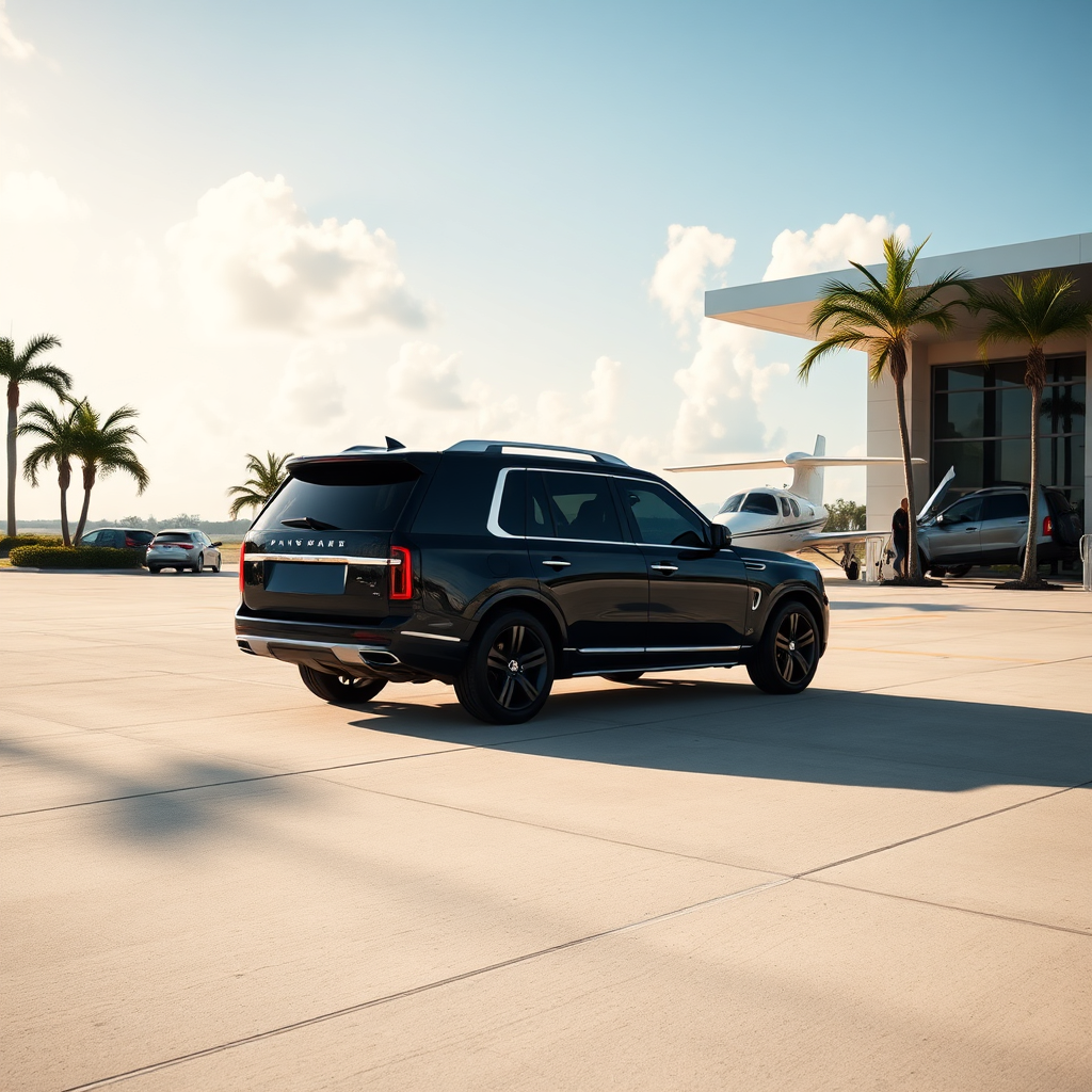 Arrival at Palm Beach private terminal