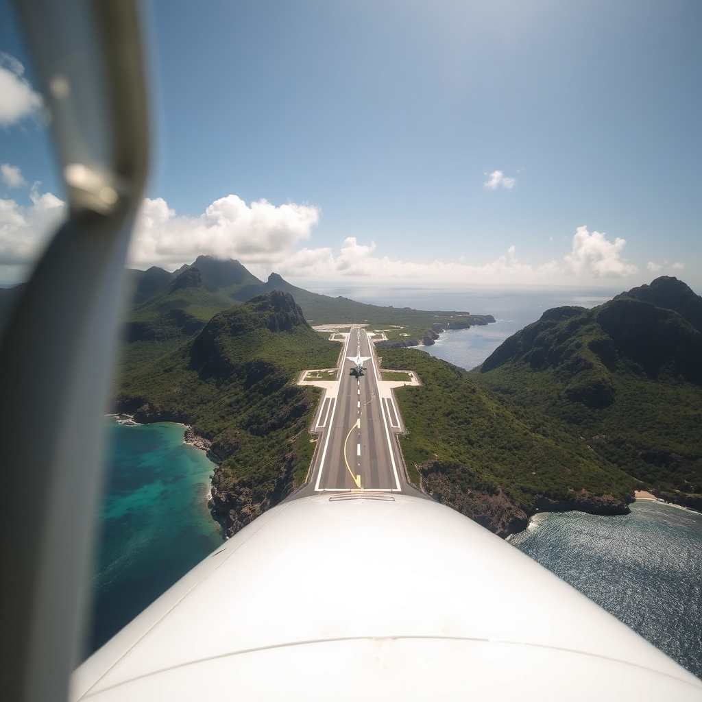 Landing at St Barts