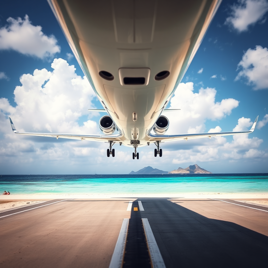 St. Maarten runway approach