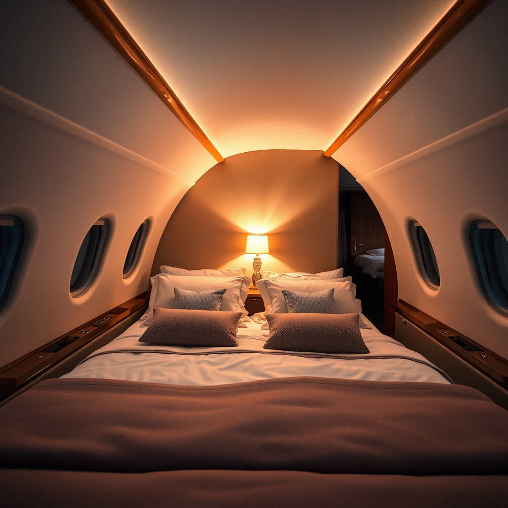 Private jet master suite
