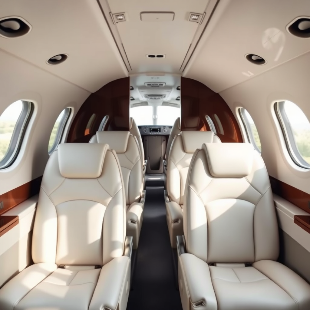 Luxury compact jet cabin