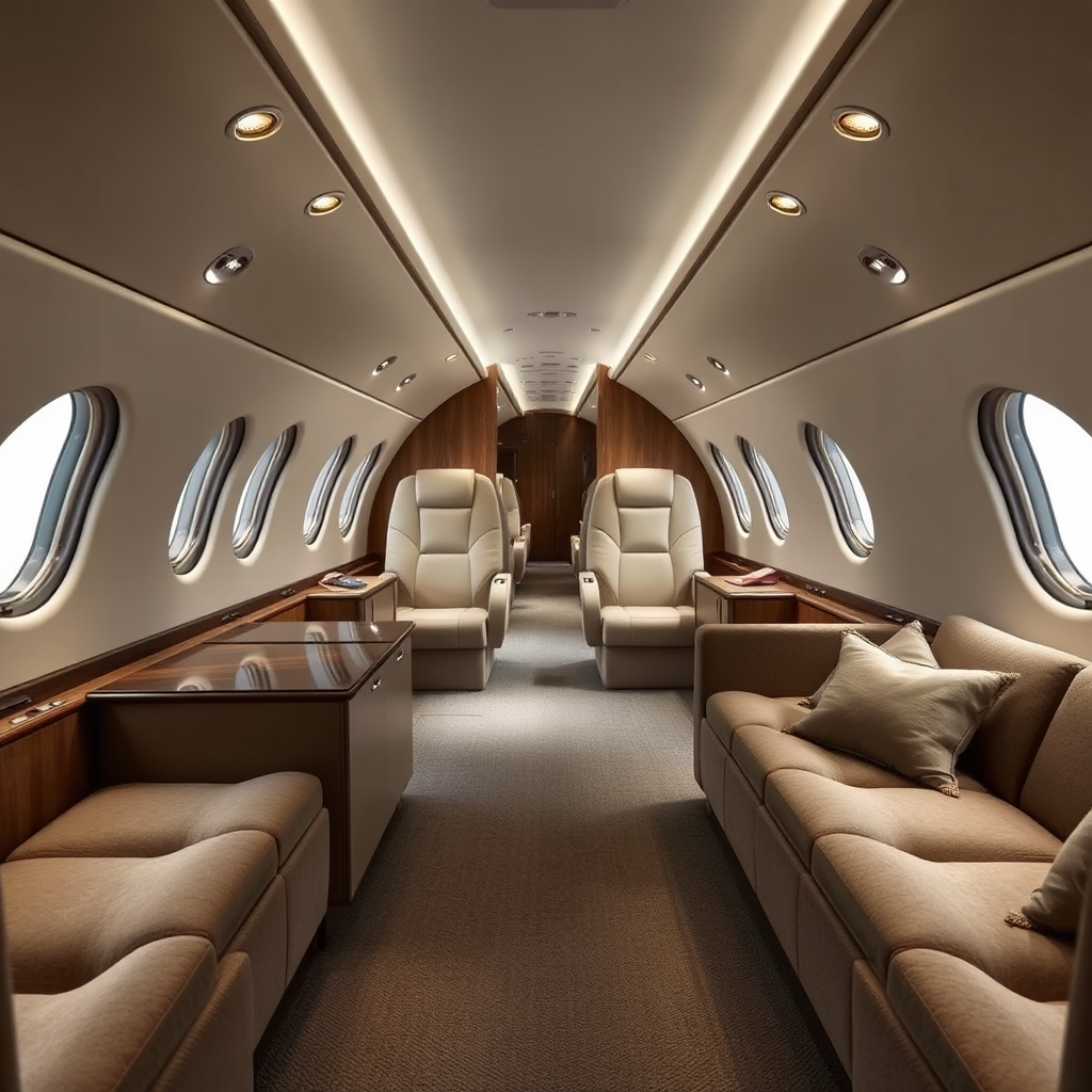 Heavy jet interior