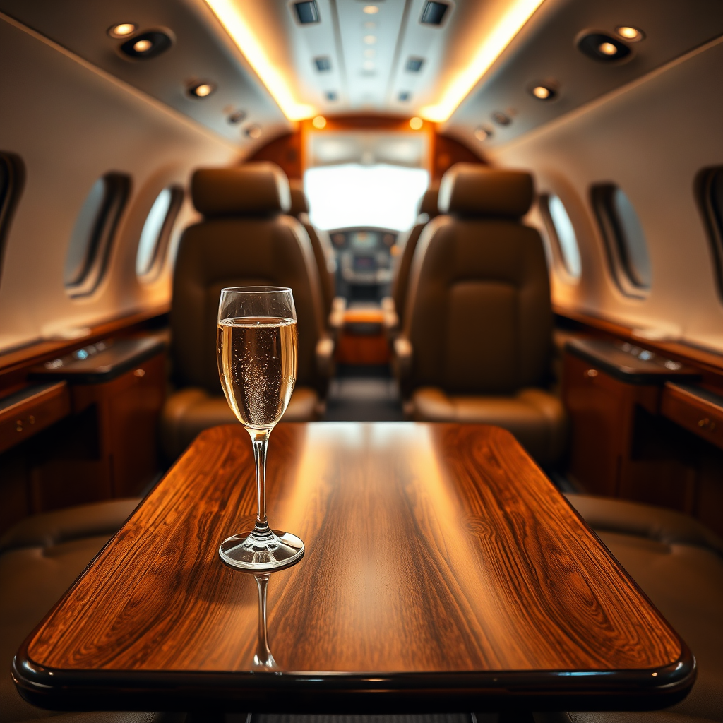 Cabin prepared for departure