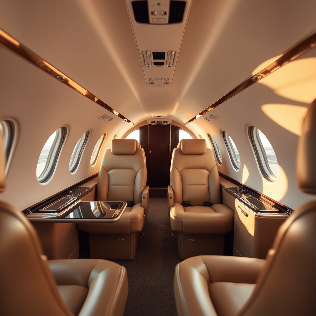 Luxury jet interior