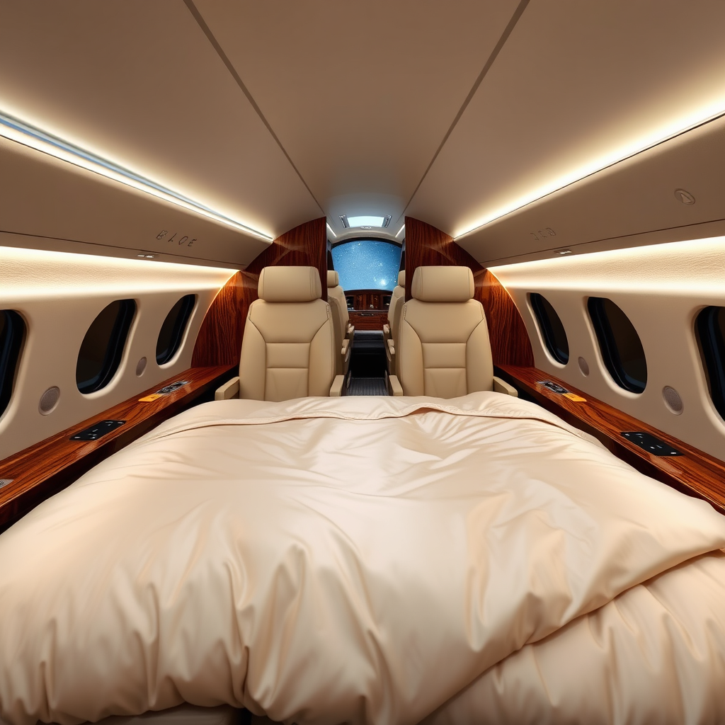 Lie-flat bed configuration