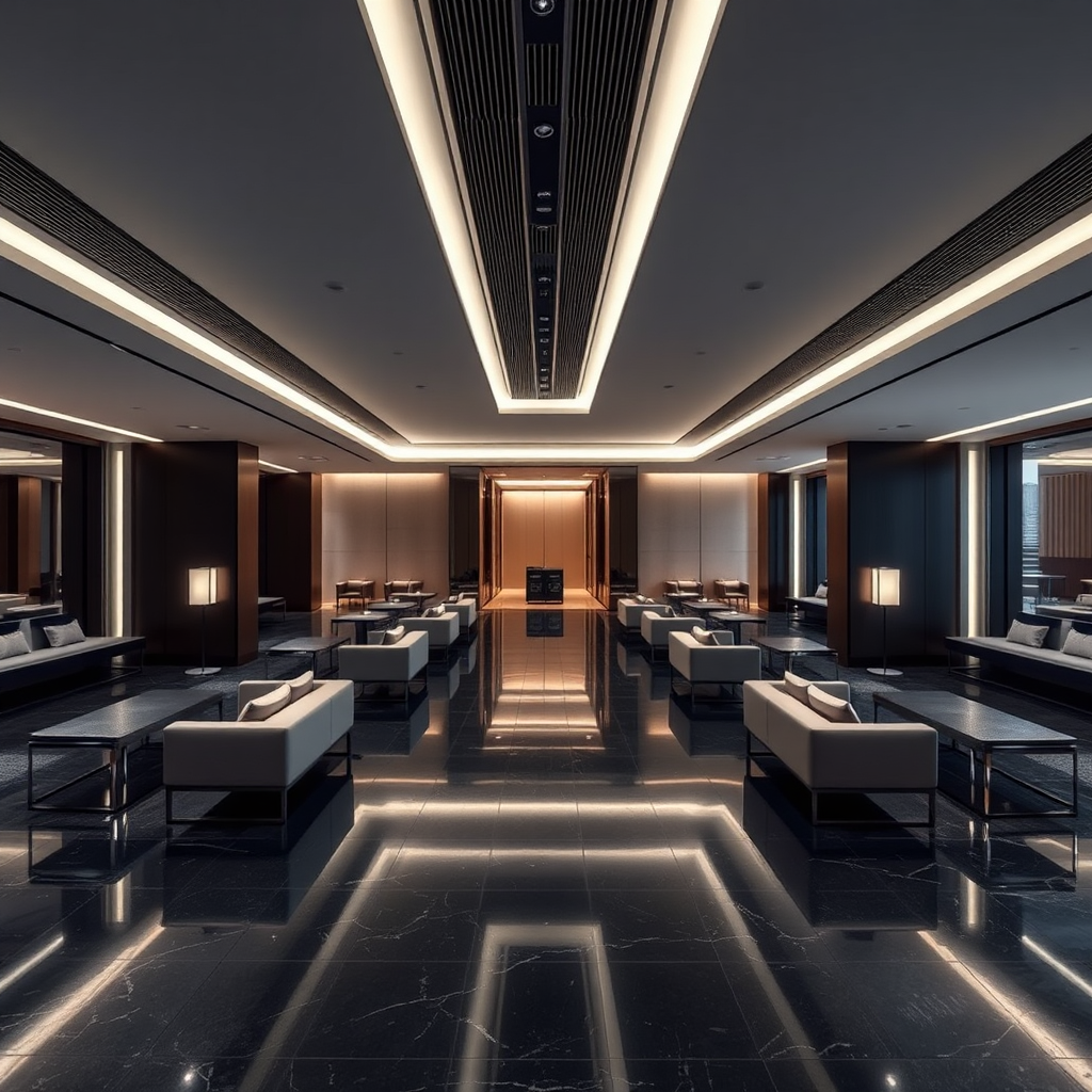 Private international terminal lounge