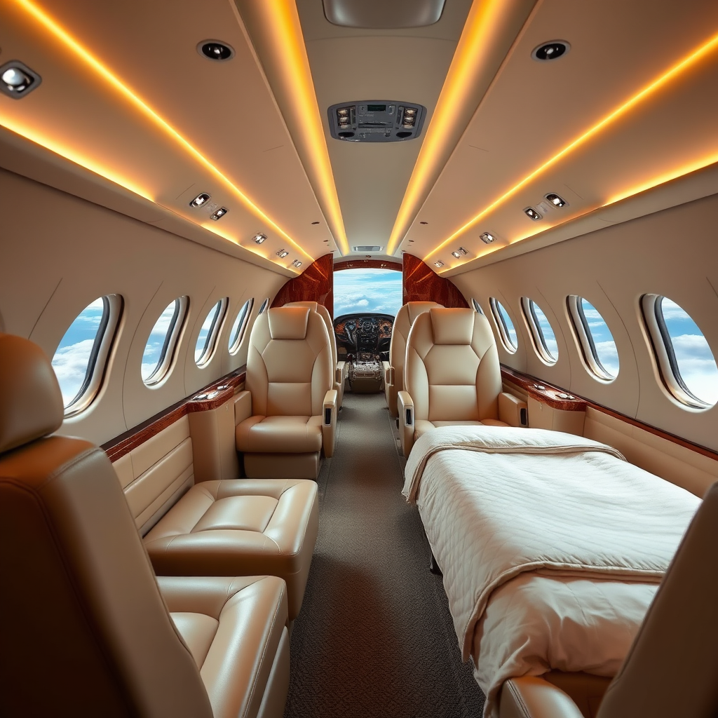 Private Jet Interior