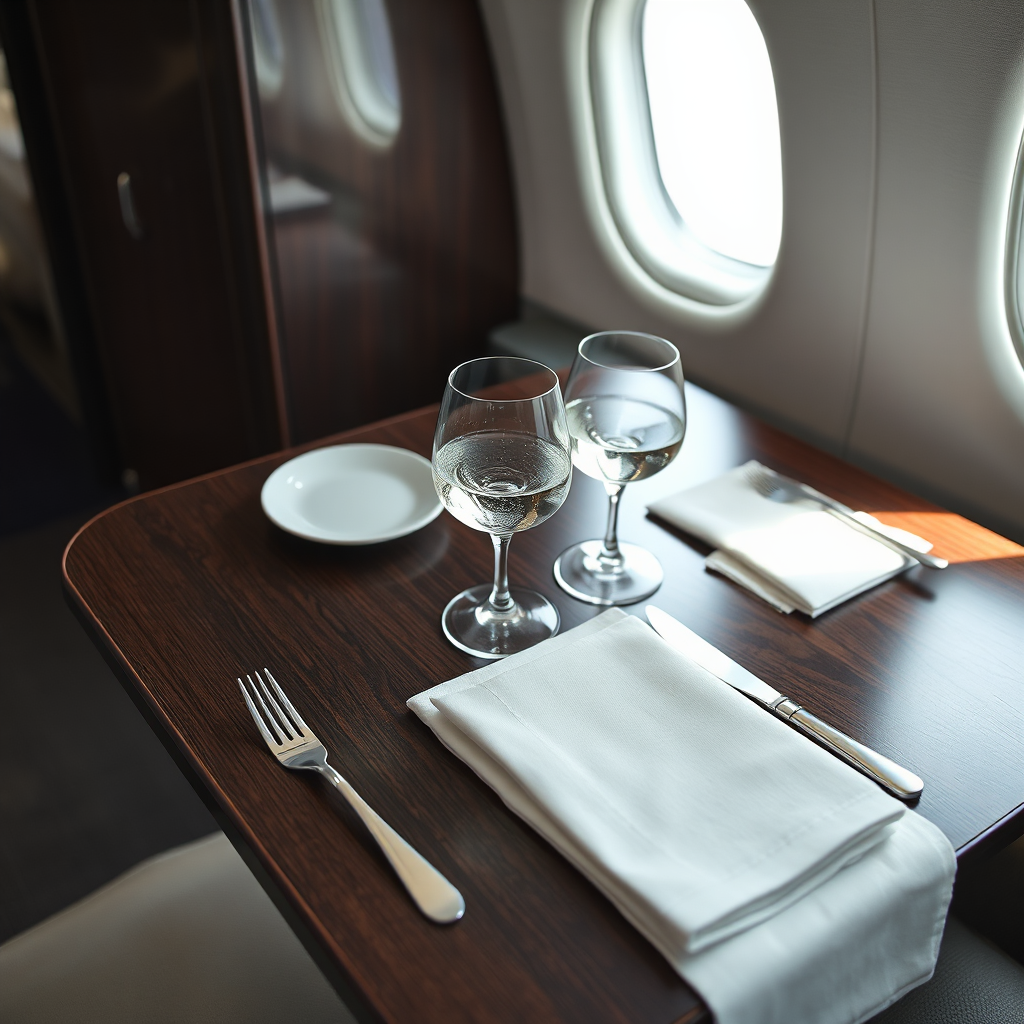 In-flight fine dining