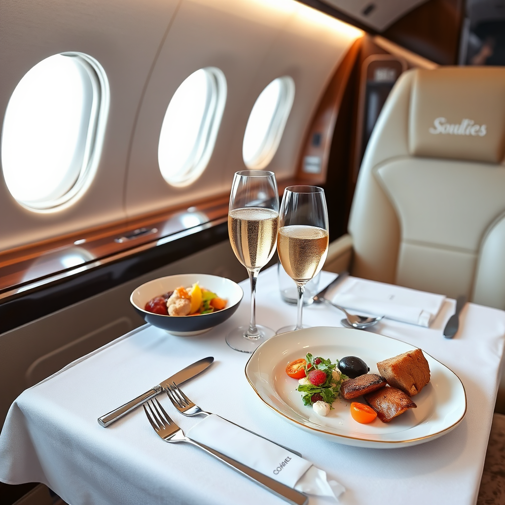 Curated in-flight dining