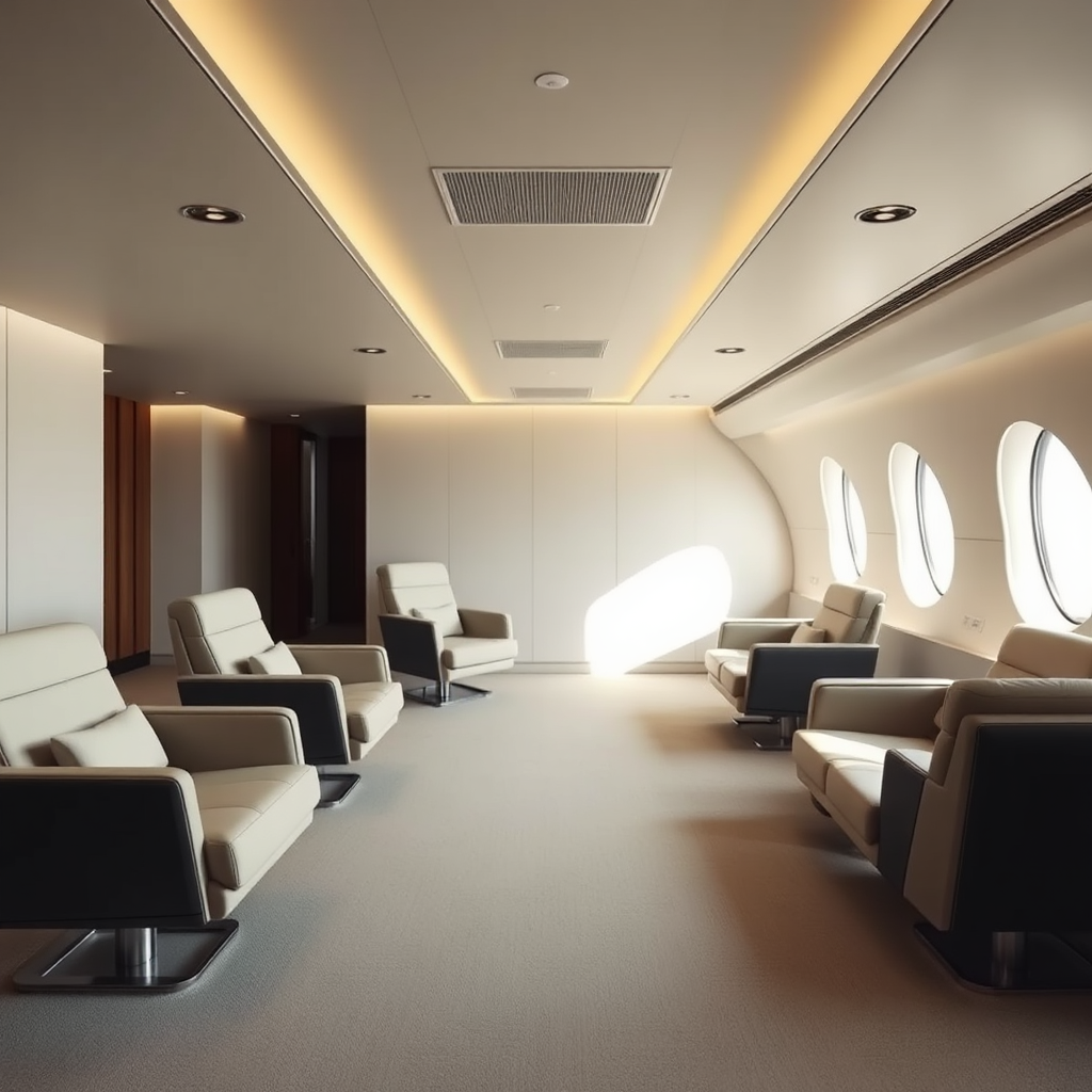 Private terminal lounge interior