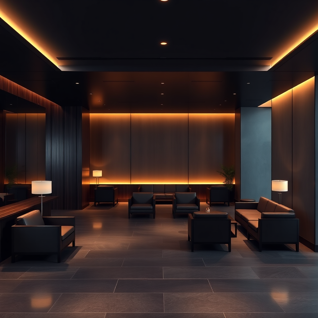 Refined private terminal lounge