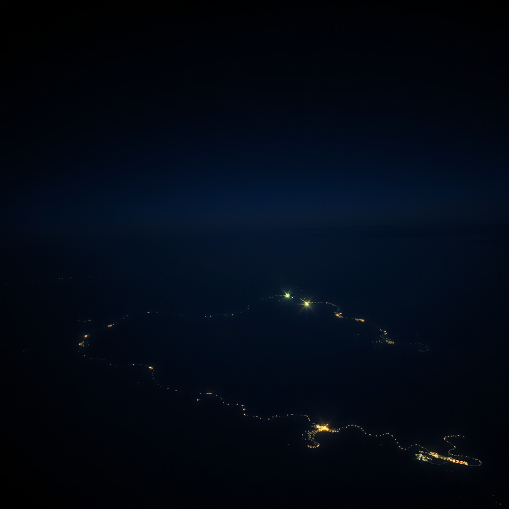 Abstract night aerial routing