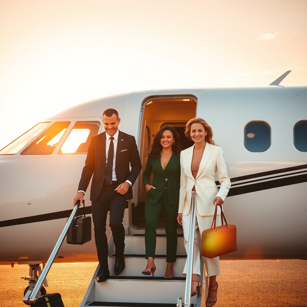 Boarding jet