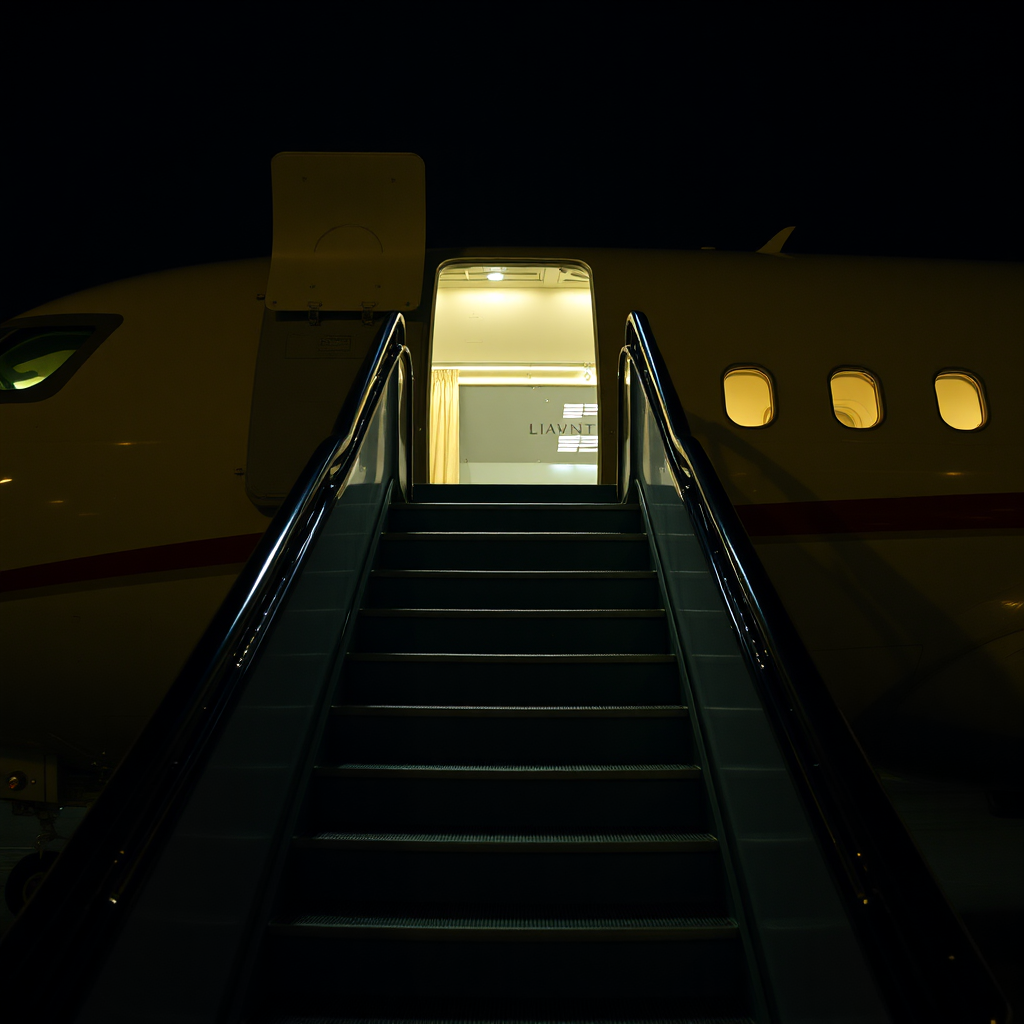 Private jet boarding